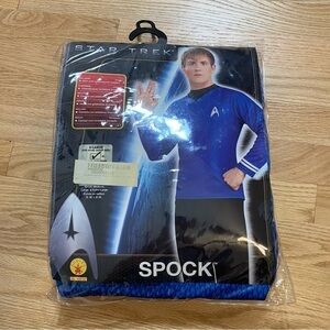 Star Trek Spock Long Sleeve Shirt Costume XL Blue Men’s NEW
